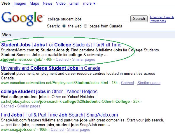 Optimized Title and Meta Tags Sample